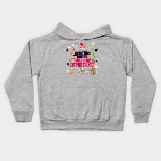 Dear Tiny Human 3 Kids Hoodie